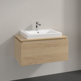 Тумба под раковину Villeroy & Boch Legato 80х38 см ДСП северный дуб B67800VJ