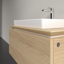 Тумба под раковину Villeroy & Boch Legato 80х38 см ДСП северный дуб B67800VJ