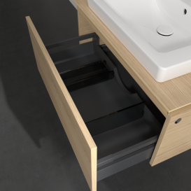 Тумба под раковину Villeroy & Boch Legato 80х38 см ДСП северный дуб B67800VJ