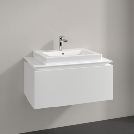 Тумба під раковину Villeroy & Boch Legato 80х38 см ДСП білий матовий B67800MS