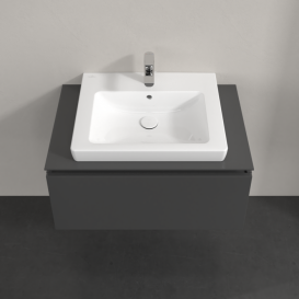 Тумба под раковину Villeroy & Boch Legato 80х38 см МДФ/ДСП глянцевый серый B67800FP