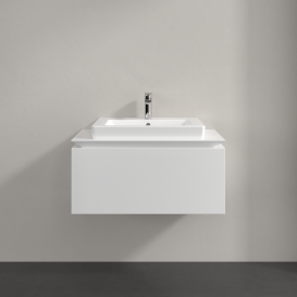 Тумба под раковину Villeroy & Boch Legato 80х38 см МДФ/ДСП белый глянцевый B67800DH