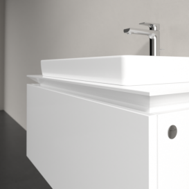 Тумба под раковину Villeroy & Boch Legato 80х38 см МДФ/ДСП белый глянцевый B67800DH
