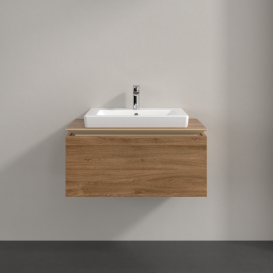 Тумба под раковину Villeroy & Boch Legato 80х38 см ДСП дуб канзас B67800RH