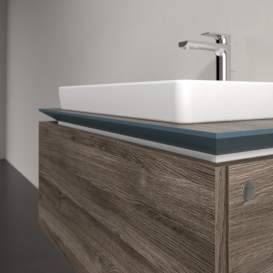 Тумба под раковину Villeroy & Boch Legato 80х38 см ДСП каменный дуб B67800RK