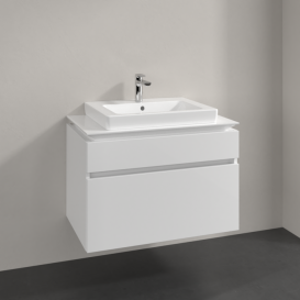 Тумба під раковину Villeroy & Boch Legato 80х55 см МДФ/ДСП білий глянсовий B67900DH
