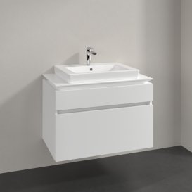 Тумба під раковину Villeroy & Boch Legato 80х55 см ДСП білий матовий B67900MS