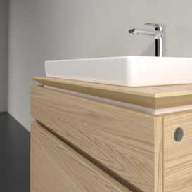 Тумба під раковину Villeroy&Boch Legato 80х55 см ДСП північний дуб B67900VJ