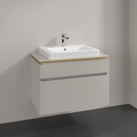 Тумба под раковину Villeroy & Boch Legato 80х55 см ДСП нежно-серый B67900VK