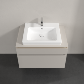 Тумба под раковину Villeroy & Boch Legato 80х55 см ДСП нежно-серый B67900VK