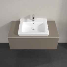 Тумба под раковину Villeroy & Boch Legato 100х38 см ДСП трюфель серый B68000VG