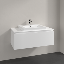 Тумба под раковину Villeroy & Boch Legato 100х38 см ДСП белый матовый B68000MS