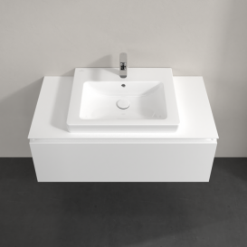 Тумба под раковину Villeroy & Boch Legato 100х38 см ДСП белый матовый B68000MS