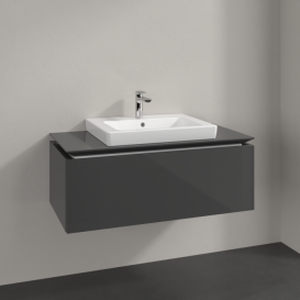 Тумба под раковину Villeroy & Boch Legato 100х38 см МДФ/ДСП глянцевый серый B68000FP