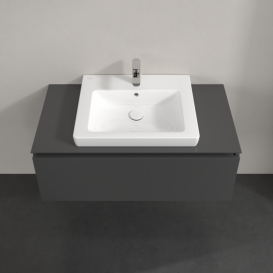 Тумба под раковину Villeroy & Boch Legato 100х38 см МДФ/ДСП глянцевый серый B68000FP