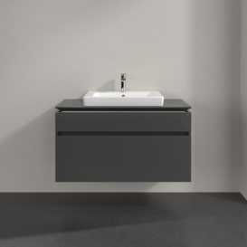 Тумба під раковину Villeroy & Boch Legato 100х55 см МДФ/ДСП глянсовий сірий B68100FP