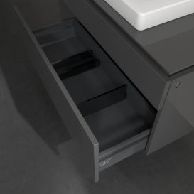 Тумба під раковину Villeroy & Boch Legato 100х55 см МДФ/ДСП глянсовий сірий B68100FP