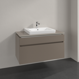 Тумба під раковину Villeroy & Boch Legato 100х55 см ДСП сірий трюфель B68100VG