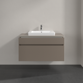 Тумба під раковину Villeroy & Boch Legato 100х55 см ДСП сірий трюфель B68100VG