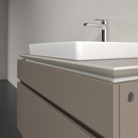 Тумба під раковину Villeroy & Boch Legato 100х55 см ДСП сірий трюфель B68100VG