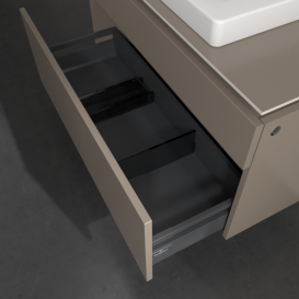 Тумба під раковину Villeroy & Boch Legato 100х55 см ДСП сірий трюфель B68100VG