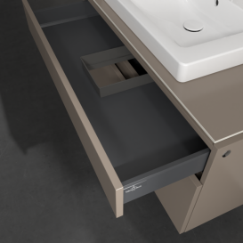 Тумба під раковину Villeroy & Boch Legato 100х55 см ДСП сірий трюфель B68100VG