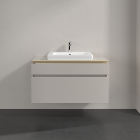 Тумба під раковину Villeroy & Boch Legato 100х55 см ДСП ніжно-сірий B68100VK