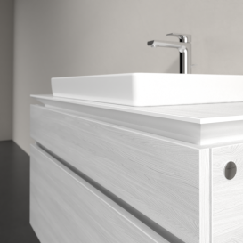 Тумба под раковину Villeroy & Boch Legato 100х55 см ДСП белое дерево B68100E8