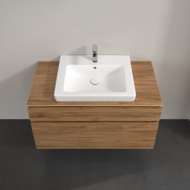 Тумба под раковину Villeroy & Boch Legato 100х55 см ДСП дуб канзас B68100RH