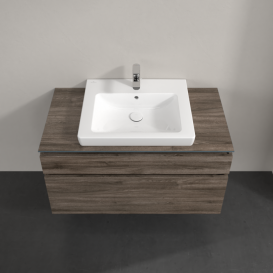 Тумба під раковину Villeroy & Boch Legato 100х55 см ДСП кам'яний дуб B68100RK