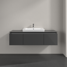 Тумба под раковину Villeroy & Boch Legato 120х38 см МДФ/ДСП глянцевый серый B68200FP