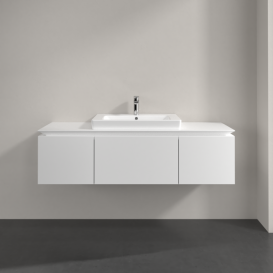 Тумба під раковину Villeroy & Boch Legato 120х38 см ДСП білий матовий B68200MS