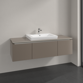 Тумба под раковину Villeroy & Boch Legato 120х38 см ДСП трюфель серый B68200VG