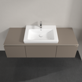Тумба под раковину Villeroy & Boch Legato 120х38 см ДСП трюфель серый B68200VG
