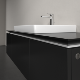 Тумба під раковину Villeroy&Boch Legato 120х38 см МДФ/ДСП чорний матовий лак B68200PD