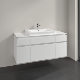 Тумба під раковину Villeroy & Boch Legato 120х55 см МДФ/ДСП білий глянсовий B68300DH