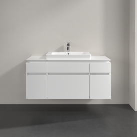 Тумба під раковину Villeroy & Boch Legato 120х55 см МДФ/ДСП білий глянсовий B68300DH