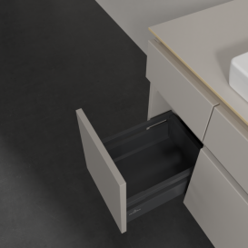 Тумба під раковину Villeroy & Boch Legato 120х55 см ДСП ніжно-сірий B68300VK