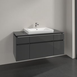 Тумба под раковину Villeroy & Boch Legato 120х55 см МДФ/ДСП глянцевый серый B68300FP