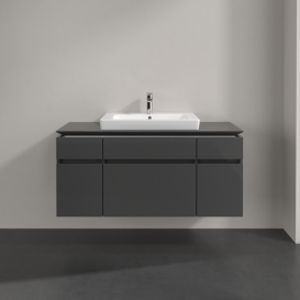 Тумба под раковину Villeroy & Boch Legato 120х55 см МДФ/ДСП глянцевый серый B68300FP