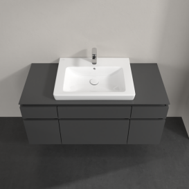 Тумба под раковину Villeroy & Boch Legato 120х55 см МДФ/ДСП глянцевый серый B68300FP