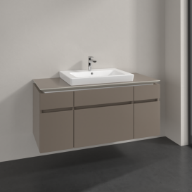 Тумба під раковину Villeroy & Boch Legato 120х55 см ДСП сірий трюфель B68300VG