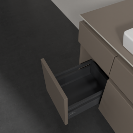 Тумба під раковину Villeroy & Boch Legato 120х55 см ДСП сірий трюфель B68300VG