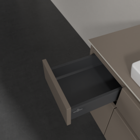 Тумба під раковину Villeroy & Boch Legato 120х55 см ДСП сірий трюфель B68300VG