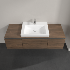 Тумба под раковину Villeroy & Boch Legato 140х38 см ДСП дуб аризона B68400VH