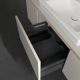 Тумба під раковину Villeroy & Boch Legato 140х38 см ДСП ніжно-сірий B68400VK