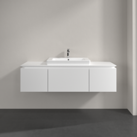 Тумба під раковину Villeroy & Boch Legato 140х38 см ДСП білий матовий B68400MS