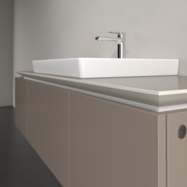 Тумба під раковину Villeroy & Boch Legato 140х38 см ДСП сірий трюфель B68400VG