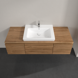 Тумба под раковину Villeroy & Boch Legato 140х38 см ДСП дуб канзас B68400RH