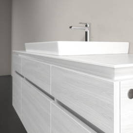 Тумба під раковину Villeroy & Boch Legato 140х55 см ДСП біле дерево B68500E8